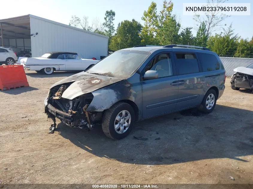 2009 Kia Sedona Lx VIN: KNDMB233796319208 Lot: 40582028