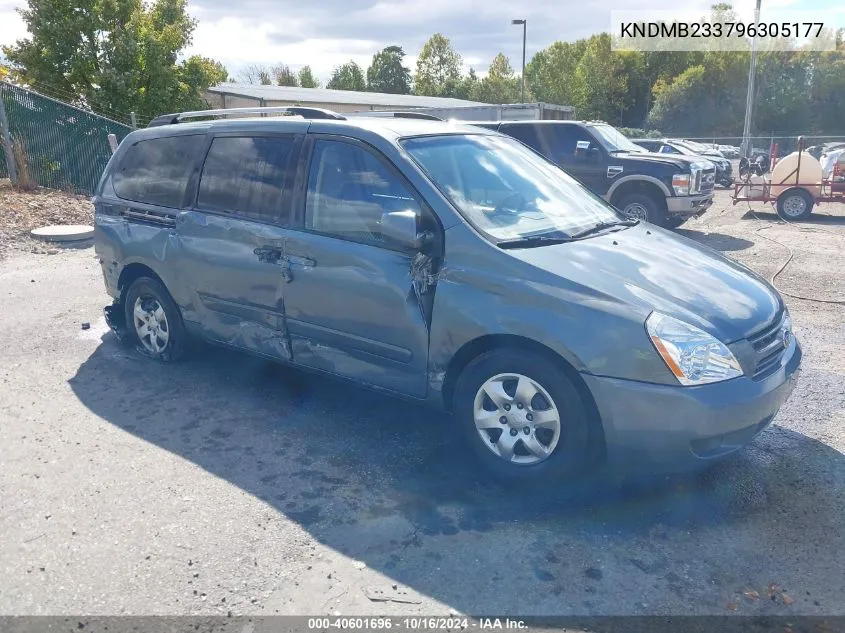 2009 Kia Sedona Lx VIN: KNDMB233796305177 Lot: 40601696