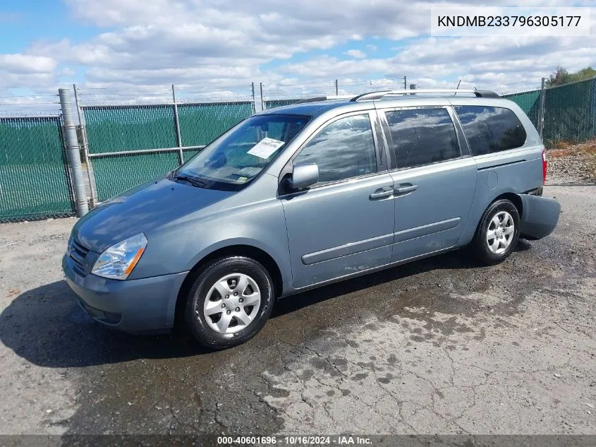 2009 Kia Sedona Lx VIN: KNDMB233796305177 Lot: 40601696