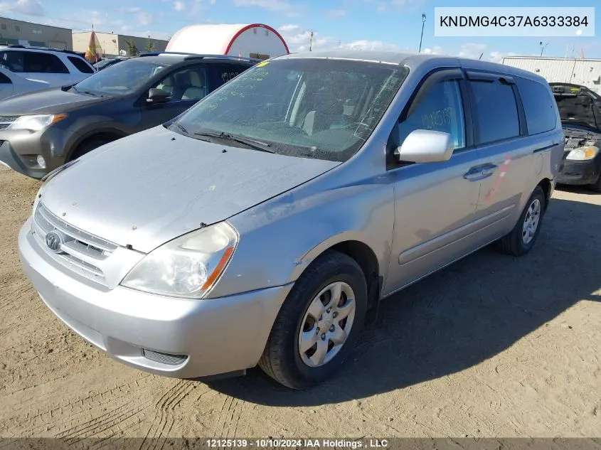 2010 Kia Sedona Ex VIN: KNDMG4C37A6333384 Lot: 12125139