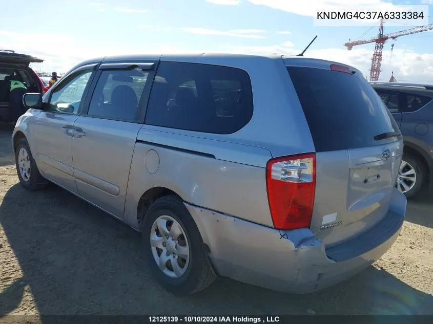 2010 Kia Sedona Ex VIN: KNDMG4C37A6333384 Lot: 12125139