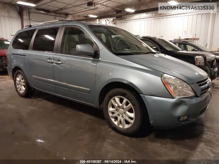 2010 Kia Sedona Ex VIN: KNDMH4C39A6335330 Lot: 40108397