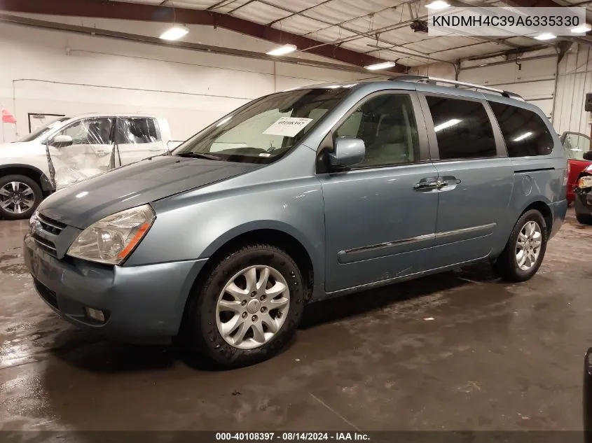 2010 Kia Sedona Ex VIN: KNDMH4C39A6335330 Lot: 40108397