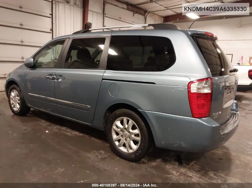 2010 Kia Sedona Ex VIN: KNDMH4C39A6335330 Lot: 40108397