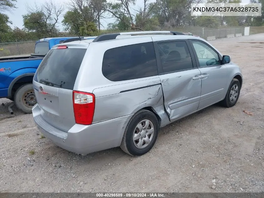 2010 Kia Sedona Lx VIN: KNDMG4C37A6328735 Lot: 40298589