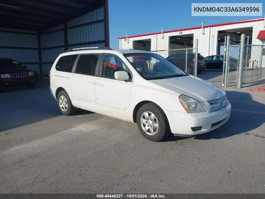 2010 Kia Sedona Lx VIN: KNDMG4C33A6349596 Lot: 40440227