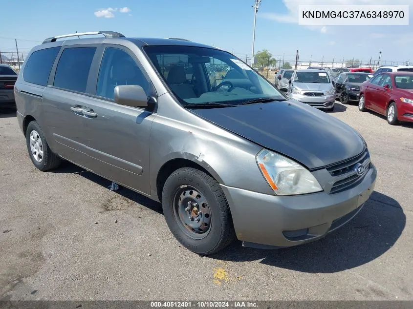 2010 Kia Sedona Lx VIN: KNDMG4C37A6348970 Lot: 40512401