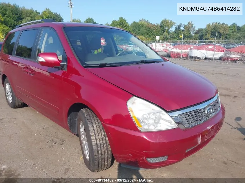 KNDMG4C74B6414282 2011 Kia Sedona Lx