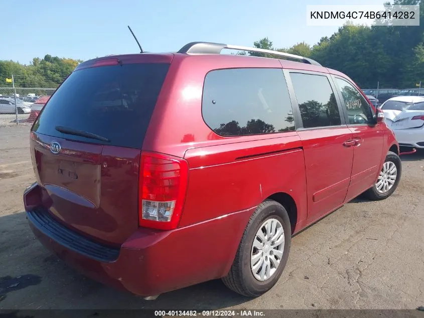 KNDMG4C74B6414282 2011 Kia Sedona Lx