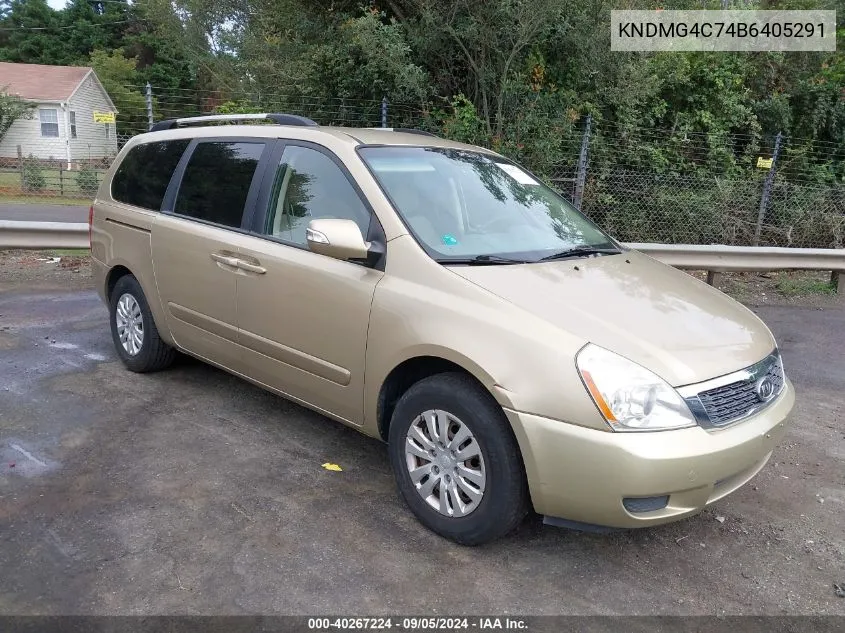 2011 Kia Sedona Lx VIN: KNDMG4C74B6405291 Lot: 40267224