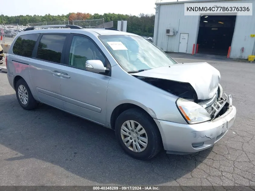 2011 Kia Sedona Lx VIN: KNDMG4C77B6376336 Lot: 40345289