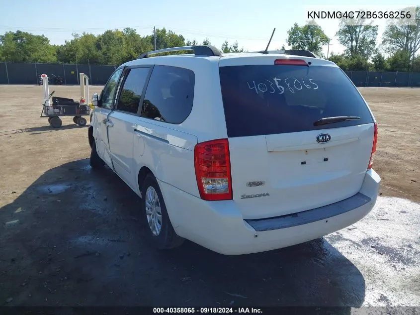 2011 Kia Sedona Lx VIN: KNDMG4C72B6368256 Lot: 40358065