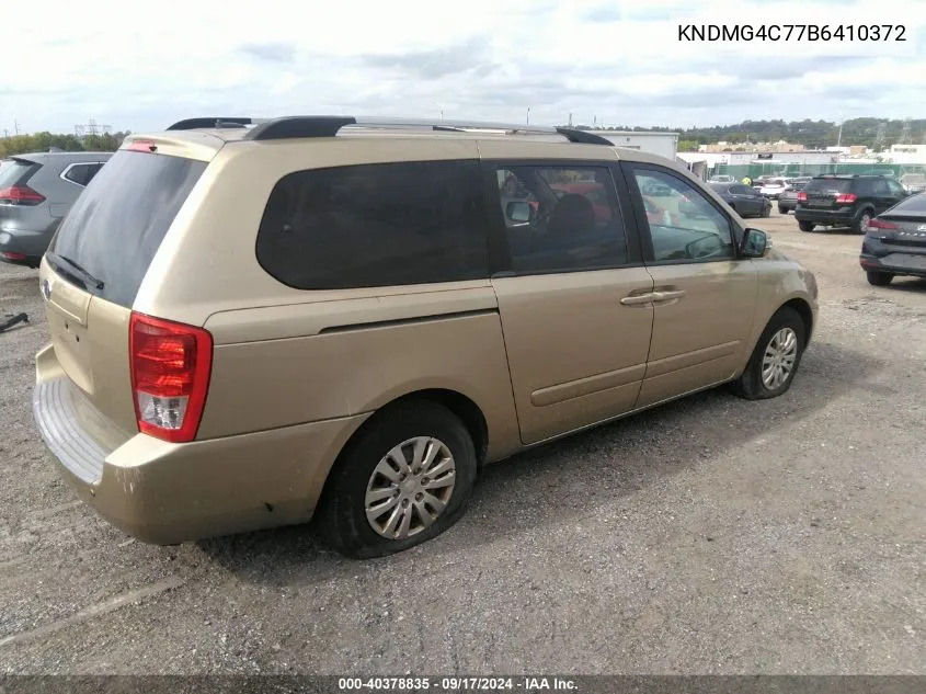 KNDMG4C77B6410372 2011 Kia Sedona Lx