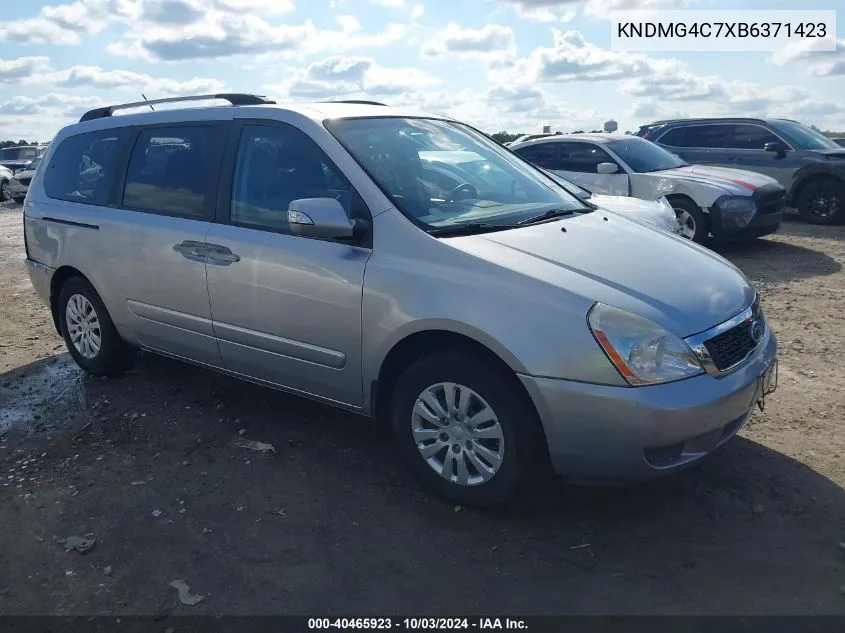 2011 Kia Sedona Lx VIN: KNDMG4C7XB6371423 Lot: 40465923