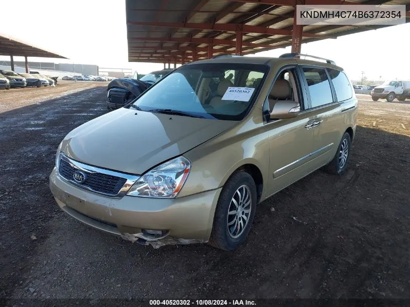 2011 Kia Sedona Ex VIN: KNDMH4C74B6372354 Lot: 40520302