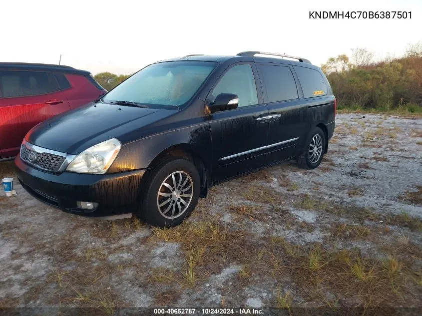 2011 Kia Sedona Ex VIN: KNDMH4C70B6387501 Lot: 40652787