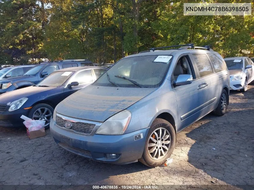 2011 Kia Sedona Ex VIN: KNDMH4C78B6398505 Lot: 40678835