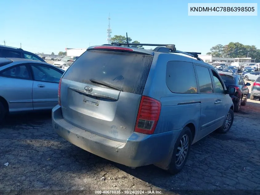 2011 Kia Sedona Ex VIN: KNDMH4C78B6398505 Lot: 40678835