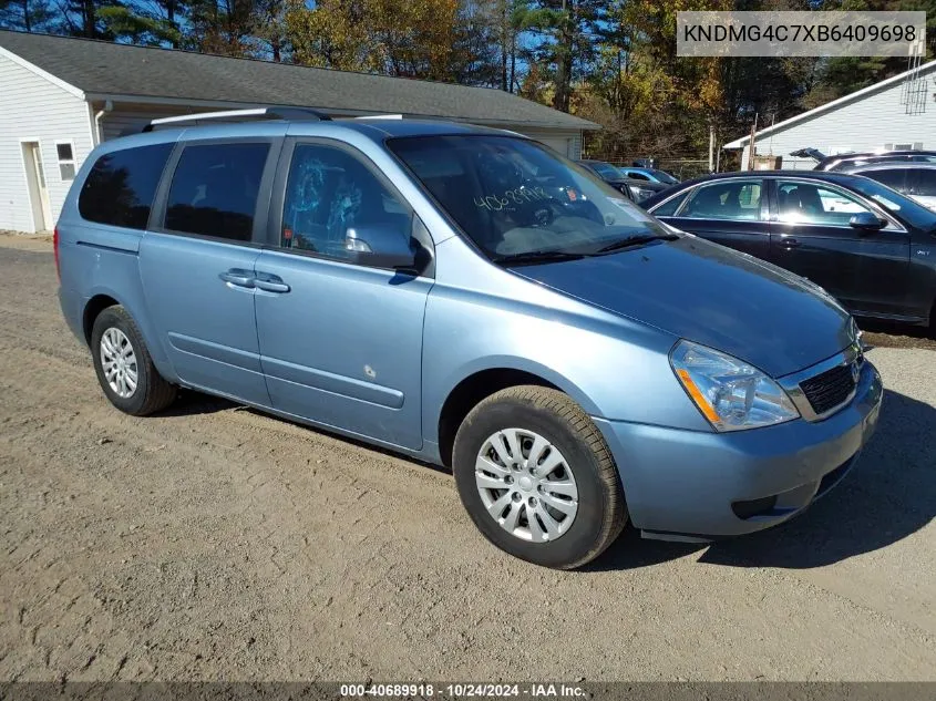 2011 Kia Sedona Lx VIN: KNDMG4C7XB6409698 Lot: 40689918