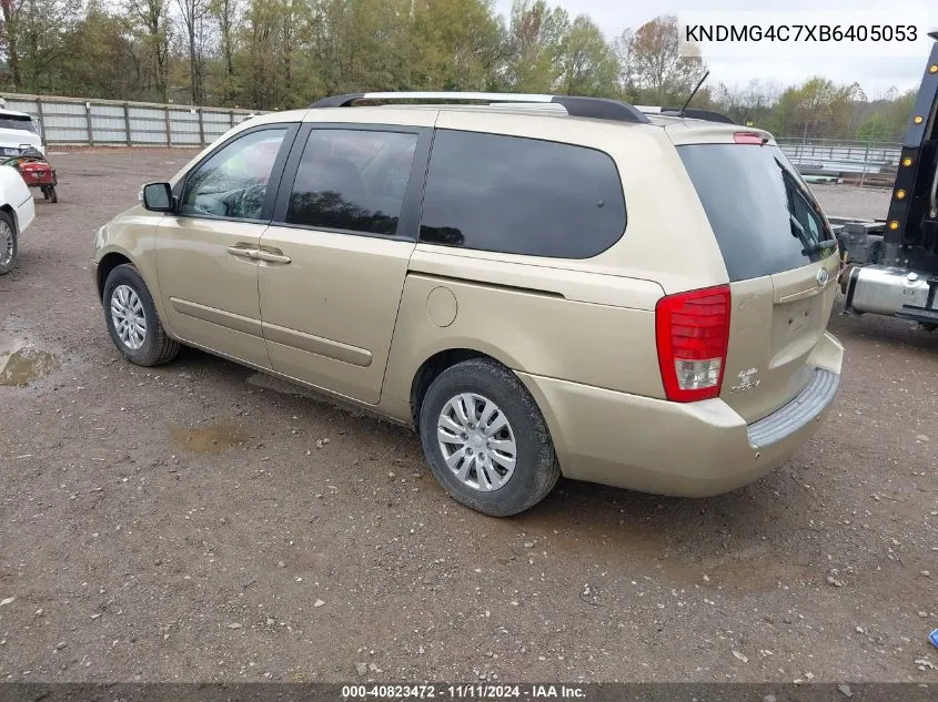 2011 Kia Sedona Lx VIN: KNDMG4C7XB6405053 Lot: 40823472