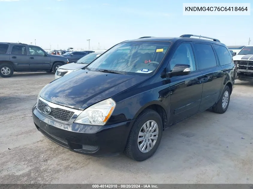 2012 Kia Sedona Lx VIN: KNDMG4C76C6418464 Lot: 40142010