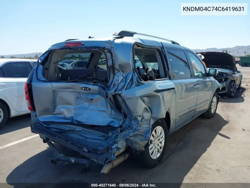 KNDMG4C74C6419631 2012 Kia Sedona Lx