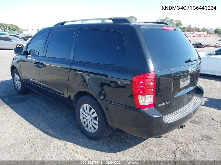 KNDMG4C71C6443224 2012 Kia Sedona Lx