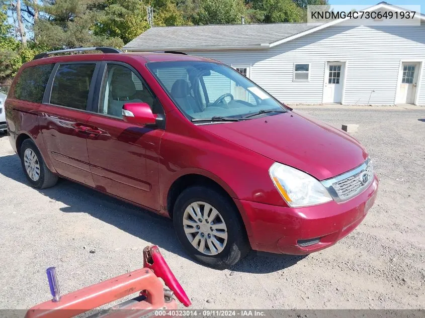 2012 Kia Sedona Lx VIN: KNDMG4C73C6491937 Lot: 40323014