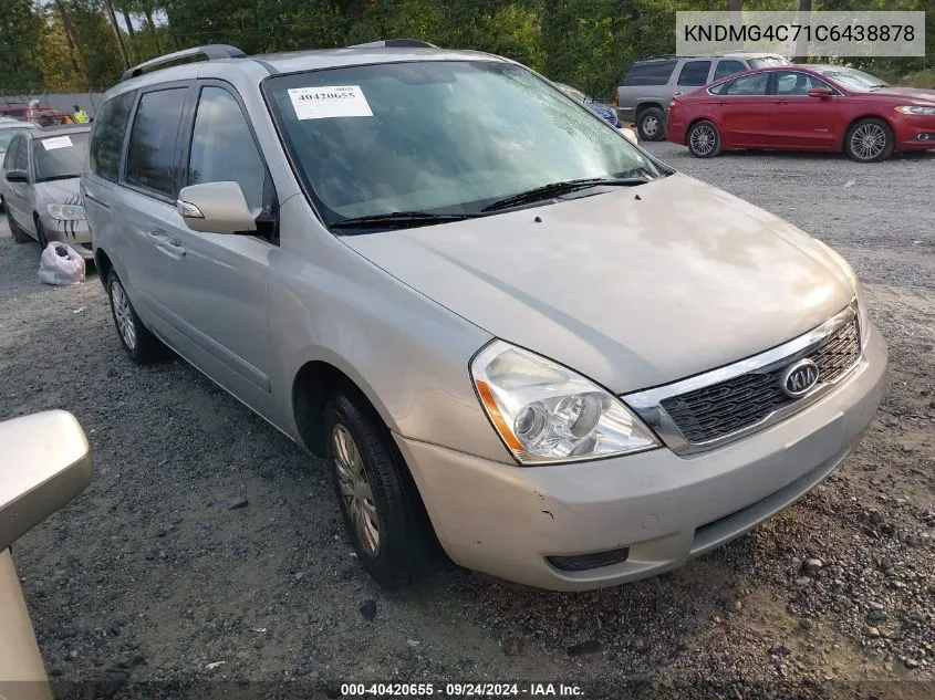 2012 Kia Sedona Lx VIN: KNDMG4C71C6438878 Lot: 40420655