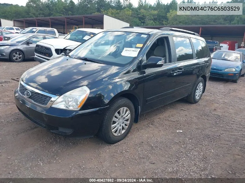 2012 Kia Sedona Lx VIN: KNDMG4C76C6503529 Lot: 40427882