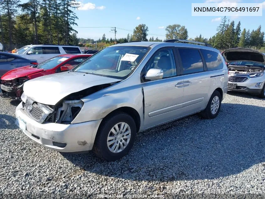 2012 Kia Sedona Lx VIN: KNDMG4C79C6491697 Lot: 40437469