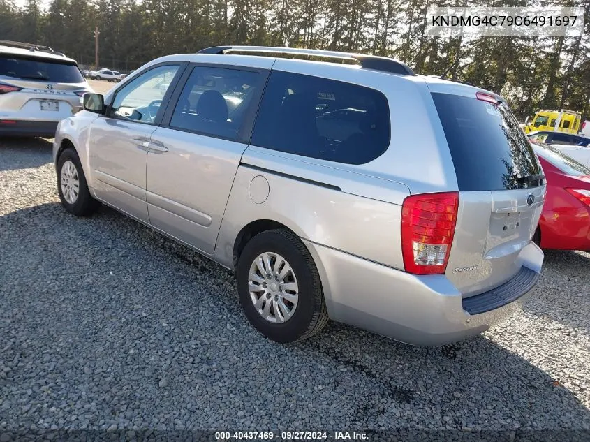 2012 Kia Sedona Lx VIN: KNDMG4C79C6491697 Lot: 40437469