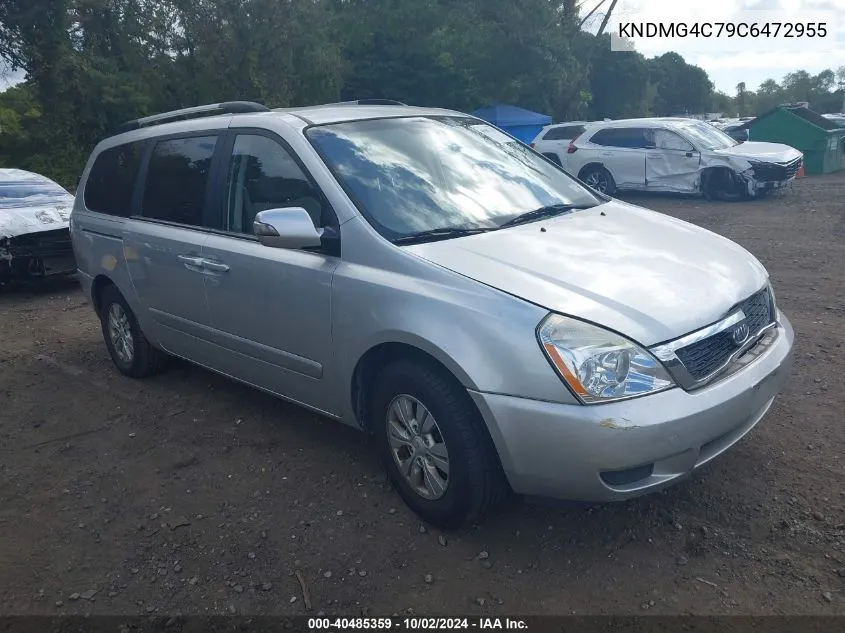 2012 Kia Sedona Lx VIN: KNDMG4C79C6472955 Lot: 40485359