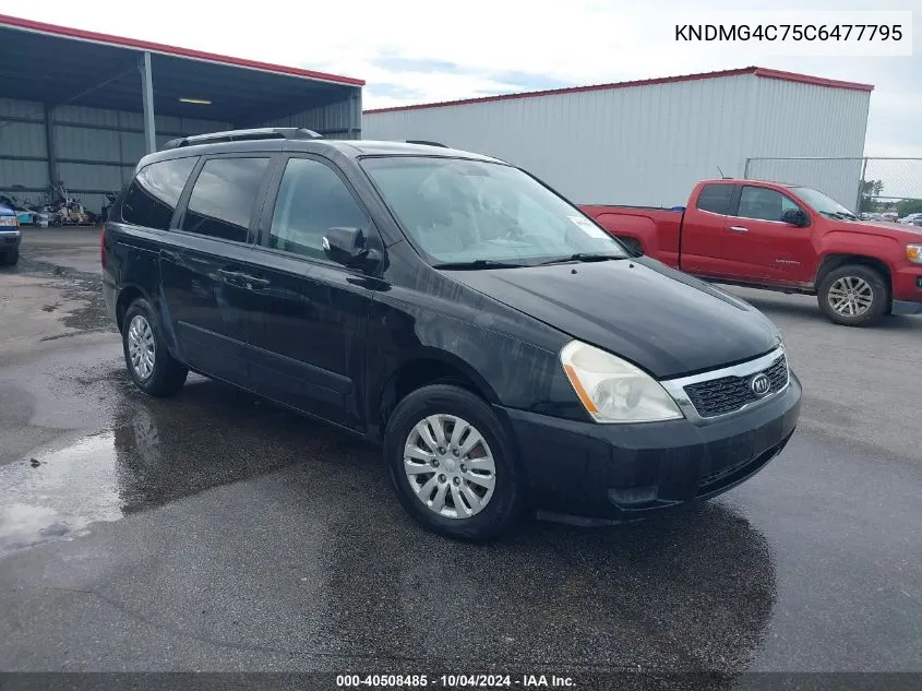 2012 Kia Sedona Lx VIN: KNDMG4C75C6477795 Lot: 40508485