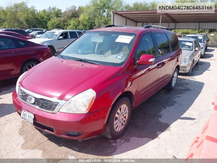 2012 Kia Sedona Lx VIN: KNDMG4C78C6453166 Lot: 40533028