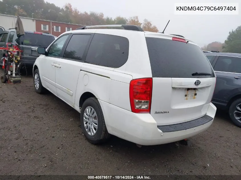 2012 Kia Sedona Lx VIN: KNDMG4C79C6497404 Lot: 40579517