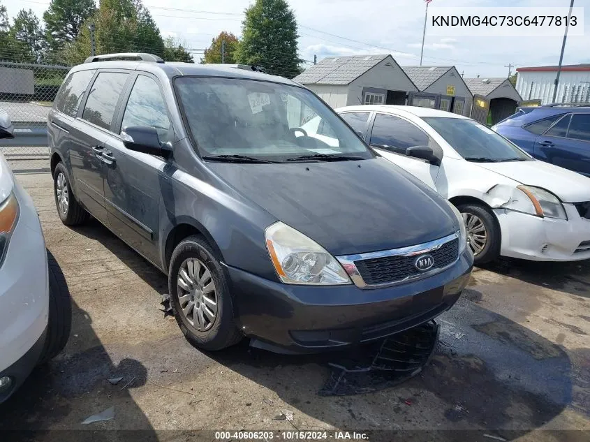 2012 Kia Sedona Lx VIN: KNDMG4C73C6477813 Lot: 40606203