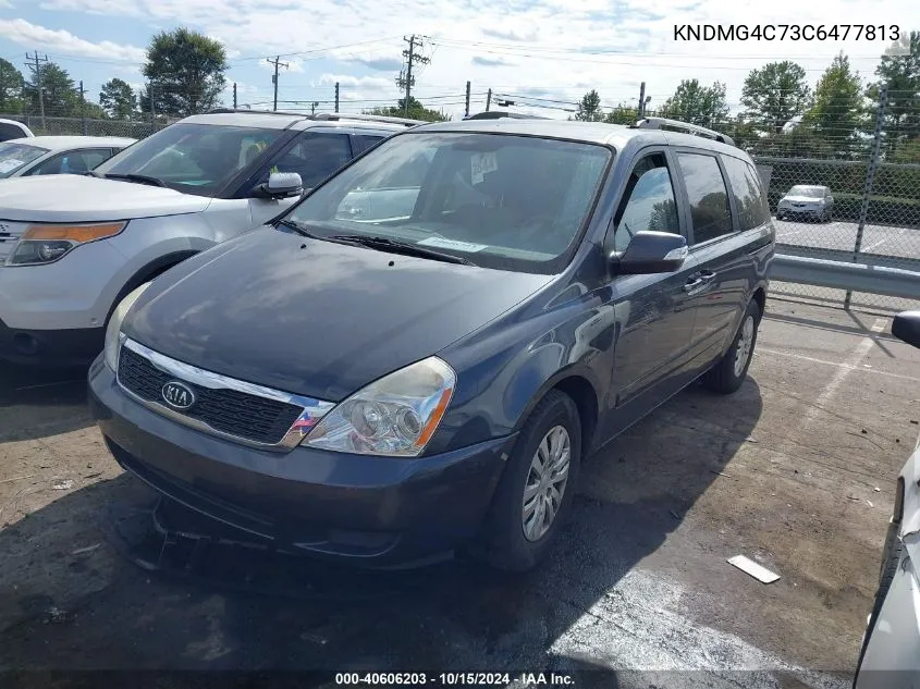 2012 Kia Sedona Lx VIN: KNDMG4C73C6477813 Lot: 40606203