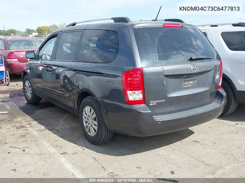 2012 Kia Sedona Lx VIN: KNDMG4C73C6477813 Lot: 40606203