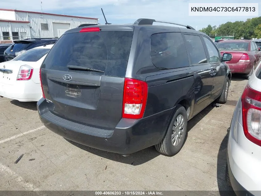 2012 Kia Sedona Lx VIN: KNDMG4C73C6477813 Lot: 40606203