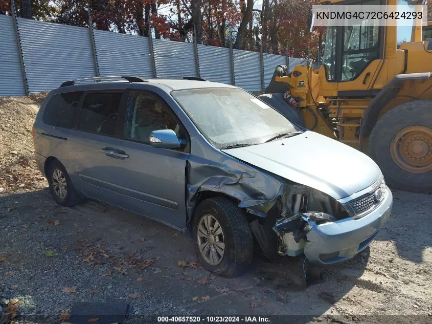 2012 Kia Sedona Lx VIN: KNDMG4C72C6424293 Lot: 40657520