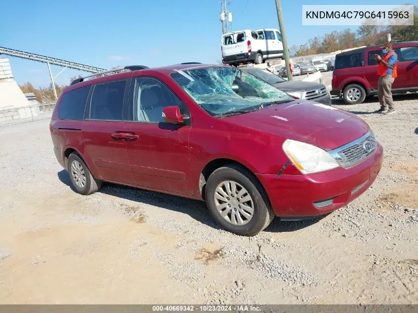 2012 Kia Sedona Lx VIN: KNDMG4C79C6415963 Lot: 40669342