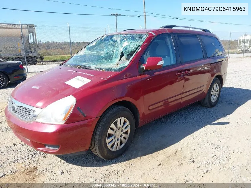 2012 Kia Sedona Lx VIN: KNDMG4C79C6415963 Lot: 40669342