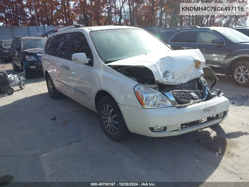 2012 Kia Sedona Ex VIN: KNDMH4C78C6497116 Lot: 40700167