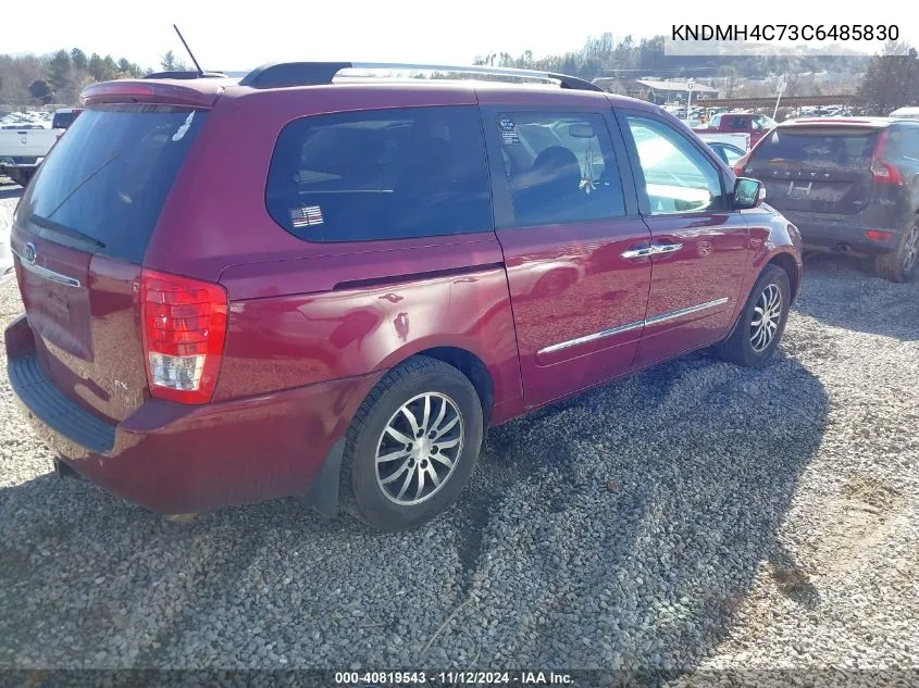 2012 Kia Sedona Ex VIN: KNDMH4C73C6485830 Lot: 40819543