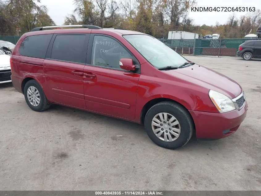 2012 Kia Sedona Lx VIN: KNDMG4C72C6453163 Lot: 40843935