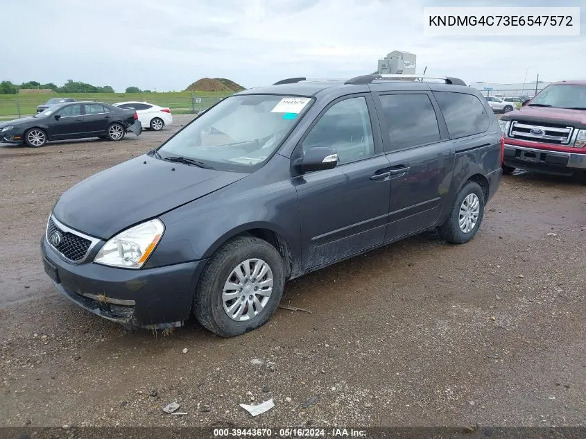 KNDMG4C73E6547572 2014 Kia Sedona Lx