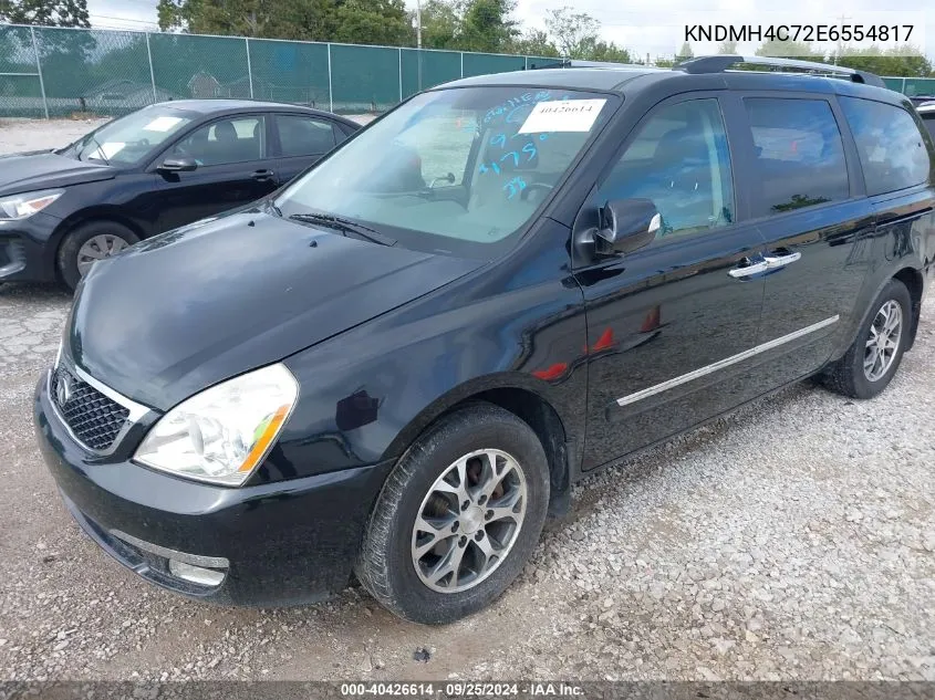 2014 Kia Sedona Ex VIN: KNDMH4C72E6554817 Lot: 40426614