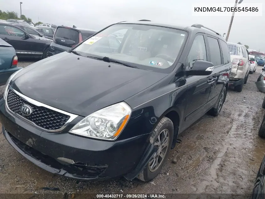 2014 Kia Sedona Lx VIN: KNDMG4L70E6545486 Lot: 40432717