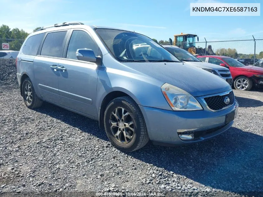 2014 Kia Sedona Lx VIN: KNDMG4C7XE6587163 Lot: 40500908